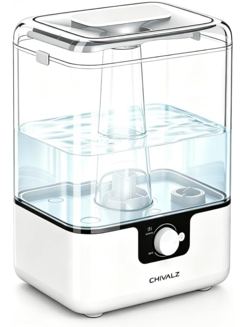 6L Cool Mist Humidifier for Bedroom & Nursery, Quiet 26dB, 50H Runtime, Top Fill